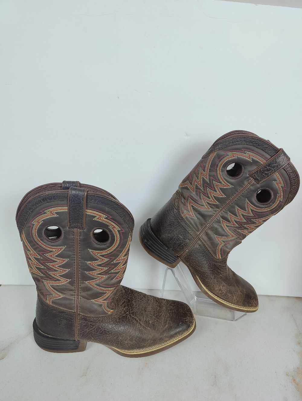 Durango Kids' 8" Lil' Rebel Pro Western Brown Leather Cowboy Boots, Sz 4